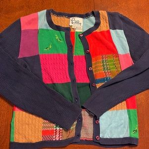 Lilly Pulitzer patchwork sweater